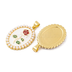 Brass Enamel Pendants&nbsp;KK-E108-44G