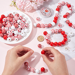 DIY Round Wooden Beads Bracelets Jewelry Making Kits&nbsp;DIY-SP0001-45B