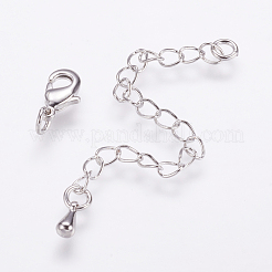 Long-Lasting Plated Brass Chain Extender&nbsp;KK-F711-10P