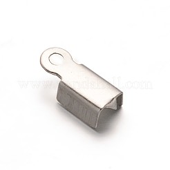 Tarnish Resistant 304 Stainless Steel Folding Crimp Ends&nbsp;LS-STAS-E103-09B