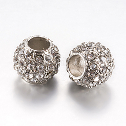 Alloy Rhinestone European Beads&nbsp;PALLOY-F200-03B