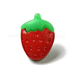 Acrylic Strawberry Shank Buttons&nbsp;X-BUTT-E025-03