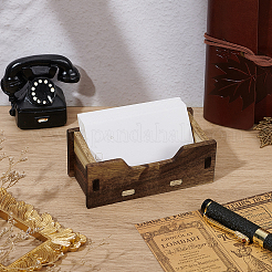 Wood Storage Gift Case for Postcard&nbsp;ODIS-WH0078-90
