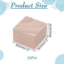 Unfinished Grooved Wooden Block&nbsp;FIND-WH0199-449A