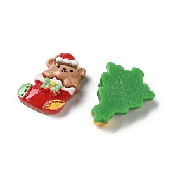 Christmas Opaque Resin Cabochons&nbsp;CRES-D323-01