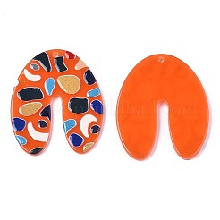 Translucent Cellulose Acetate(Resin) Pendants&nbsp;KY-T040-40D