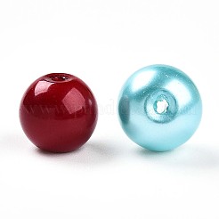 Baking Paint Pearlized Glass Pearl Beads&nbsp;HY-Q003-10mm-M01