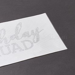 Word Birthday Squad Hotfix Rhinestone&nbsp;DIY-XCP0002-24