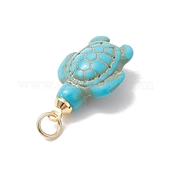 Dyed Synthetic Turquoise Pendnats&nbsp;PALLOY-JF05075