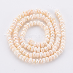 Natural Cultured Freshwater Pearl Beads Strands&nbsp;X-PEAR-N010-005
