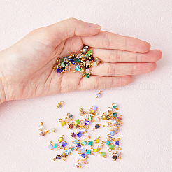 280Pcs 7 Colors Electroplate Glass Charms&nbsp;FIND-HY0001-33