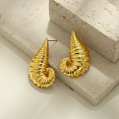Brass Stud Earrings for Women&nbsp;WG0E589-02