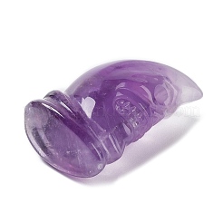 Natural Amethyst Carved Healing Skull Figurines&nbsp;G-H288-04-06