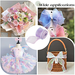3Rolls Polyester Organza Ribbons&nbsp;SRIB-CY0001-37B