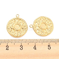 304 Stainless Steel Pendant Cabochon Settings&nbsp;STAS-P333-02G