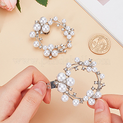 2Pcs Alloy Rhinestone Shoe Decorations&nbsp;FIND-GF0006-57