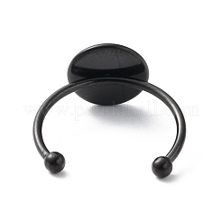 304 Stainless Steel Open Cuff Ring Components&nbsp;LS-RJEW-WH0011-07C-EB