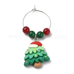 Christmas Resin Wine Glass Charms&nbsp;AJEW-JO00193