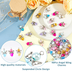 Glass & Alloy Pendant&nbsp;PALLOY-FH00045