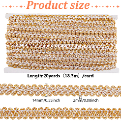20 Yards Polyester Lace Ribbon&nbsp;OCOR-GO0001-18