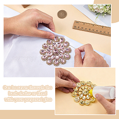Brass Rhinestone Applique&nbsp;DIY-FG0009-87B