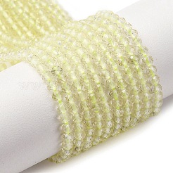 Natural Lemon Quartz(Heated) Beads Strands&nbsp;G-B142-A03-3mm