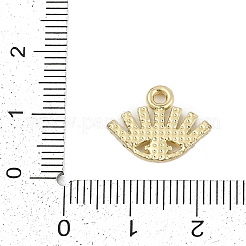 Rack Plating Alloy Micro Pave Rhinestone Pendants&nbsp;FIND-K020-04G