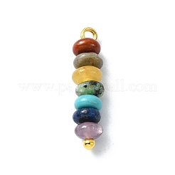 7 Chakra Gemstone Beaded Pendants&nbsp;PALLOY-JF02527-02