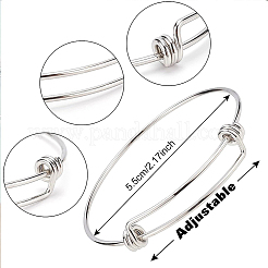 DIY Moon & Star Charm Bangle Making Kit&nbsp;DIY-BC0004-64