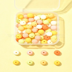 70Pcs Rubberized Style Acrylic Beads&nbsp;MACR-FS0001-71D