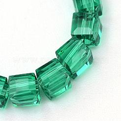 Transparent Glass Bead Strands&nbsp;GLAA-R167-4x4-01D
