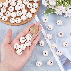 Maple Wood European Beads&nbsp;WOOD-FH0001-53