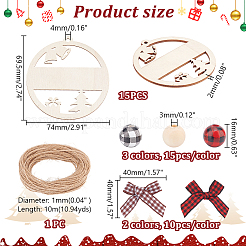 Christmas DIY Name Tag Pendant Making Kit&nbsp;DIY-GA0006-86