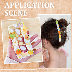 120Pcs 6 Colors Opaque Resin Decoden Cabochons&nbsp;CRES-SC0002-95