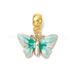 Alloy Enamel Butterfly European Dangle Charms&nbsp;PALLOY-JF03877