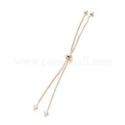 Rack Plating Brass Box Chain Link Bracelet Making&nbsp;KK-A183-01G