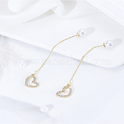 1 Pair Zinc Alloy Rhinestones Ear Thread&nbsp;EJEW-LP0007-040