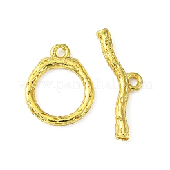 Rack Plating Eco-Friendly Brass Toggle Clasps&nbsp;KK-K330-43G