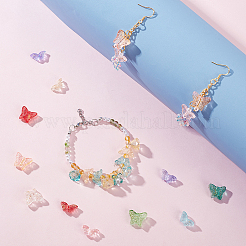 180Pcs 15 Style Transparent Spray Painted Glass Beads&nbsp;GLAA-PH0002-43