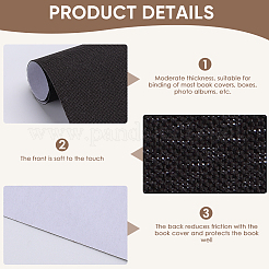 6 Sheets 2 Colors Linen Book Covers&nbsp;DIY-CP0010-65