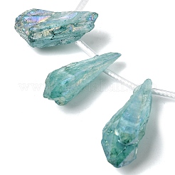 Electroplated Natural Quartz Crystal Beads Strands&nbsp;G-G890-A-11