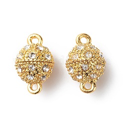 Alloy Rhinestone Magnetic Clasps with Loops&nbsp;RB-H116-2-M