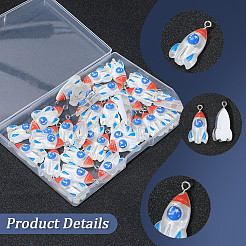 50Pcs Resin Pendants&nbsp;RESI-SC0006-67