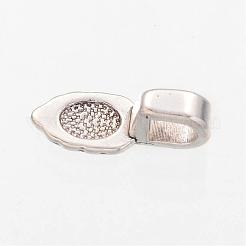 Spade Tibetan Style Pendant Glue-on Bails&nbsp;AB3357Y