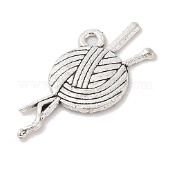 Yarn Tibetan Style Zinc Alloy Pendants&nbsp;X-TIBEP-R334-174AS-RS