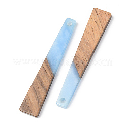 Opaque Resin & Walnut Wood Pendants&nbsp;RESI-S389-043A-C