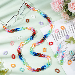 330pcs 11 Colors Acrylic Linking Rings&nbsp;SACR-PH0001-05