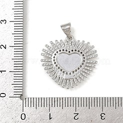 Brass Micro Pave Cubic Zirconia Pendants&nbsp;KK-P323-11F-P02