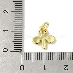 Brass Micro Pave Clear Cubic Zirconia Charms&nbsp;KK-M283-26A-01