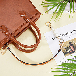 Imitation Leather Bag Straps & Plastic Imitation Pearl Beaded Extender&nbsp;FIND-WH0126-373C